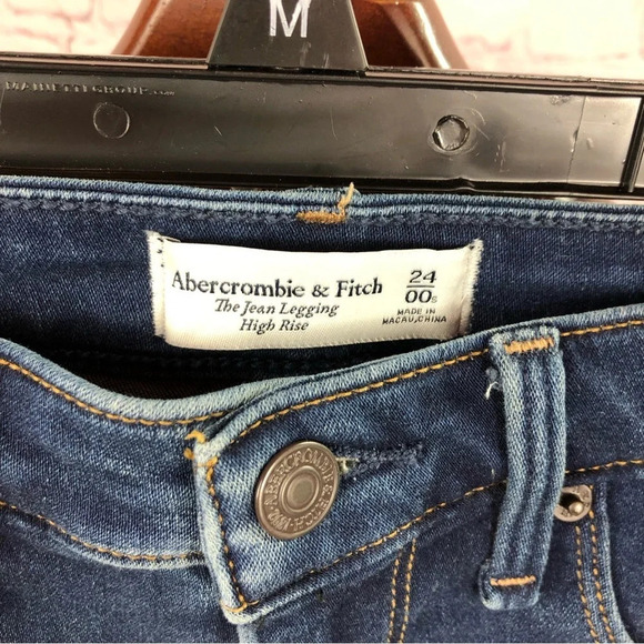 Abercrombie & Fitch The jean legging high rise size 00 24 - Picture 4 of 6